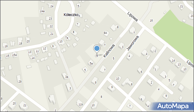 Sadlinki, Kalinowa, 6, mapa Sadlinki