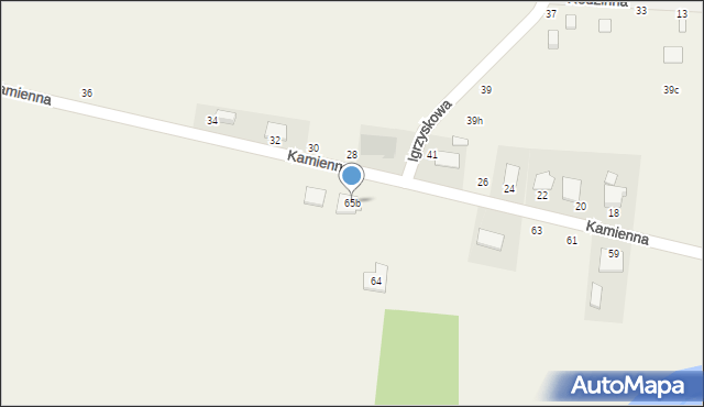 Samociążek, Kamienna, 65b, mapa Samociążek