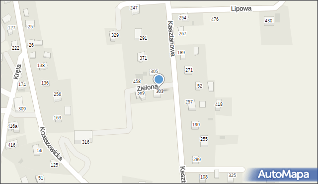 Sanka, Kasztanowa, 11, mapa Sanka