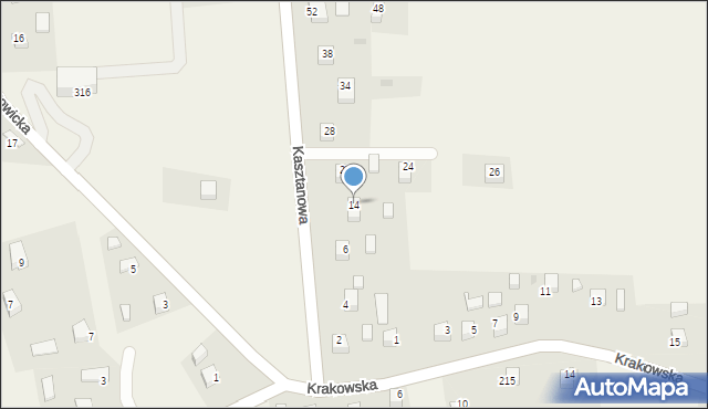 Sanka, Kasztanowa, 14, mapa Sanka