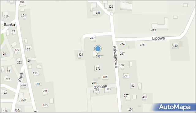 Sanka, Kasztanowa, 17, mapa Sanka