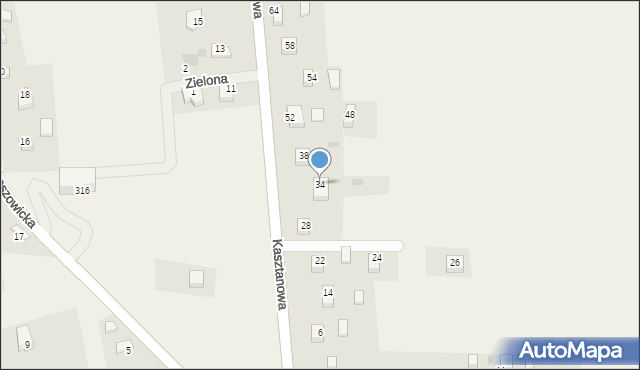 Sanka, Kasztanowa, 34, mapa Sanka