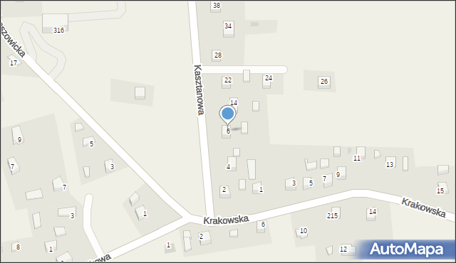 Sanka, Kasztanowa, 6, mapa Sanka