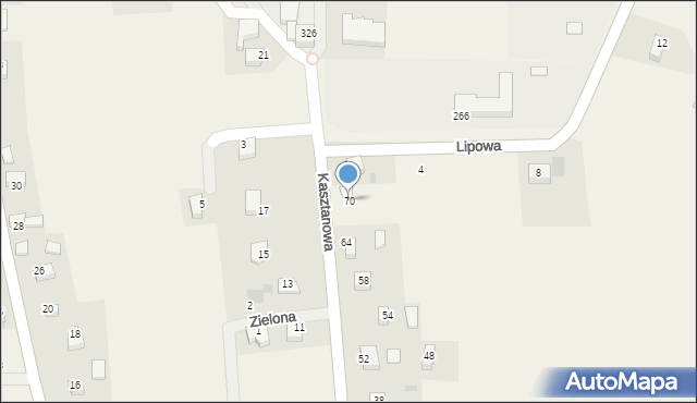 Sanka, Kasztanowa, 70, mapa Sanka