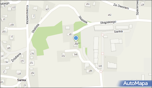 Sanka, Kasztanowa, 74, mapa Sanka