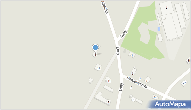 Sanok, Karpacka, 3, mapa Sanok