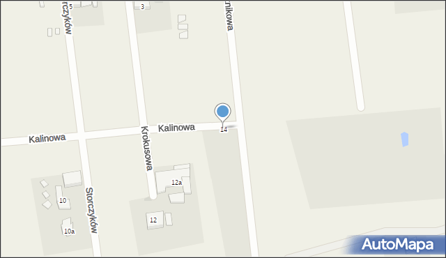 Sarbinowo, Kalinowa, 14, mapa Sarbinowo