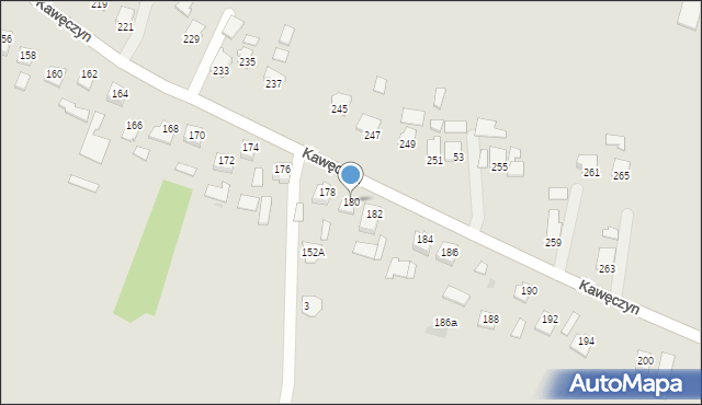 Sędziszów Małopolski, Kawęczyn, 180, mapa Sędziszów Małopolski