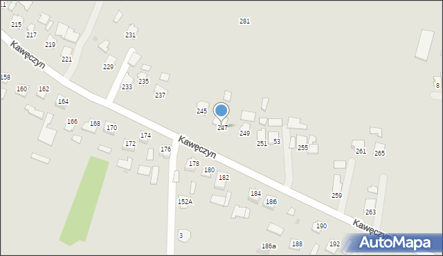 Sędziszów Małopolski, Kawęczyn Sędziszowski, 156A, mapa Sędziszów Małopolski