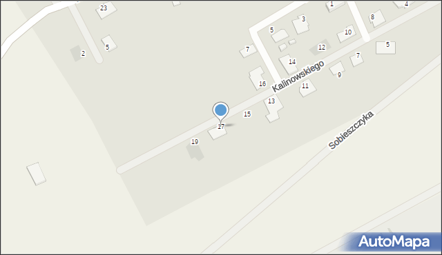 Sępólno Krajeńskie, Kalinowskiego Pawła, 17, mapa Sępólno Krajeńskie