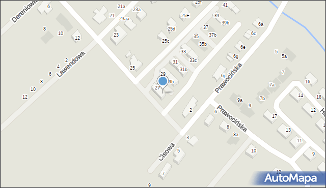 Siechnice, Kalinowa, 27b, mapa Siechnice