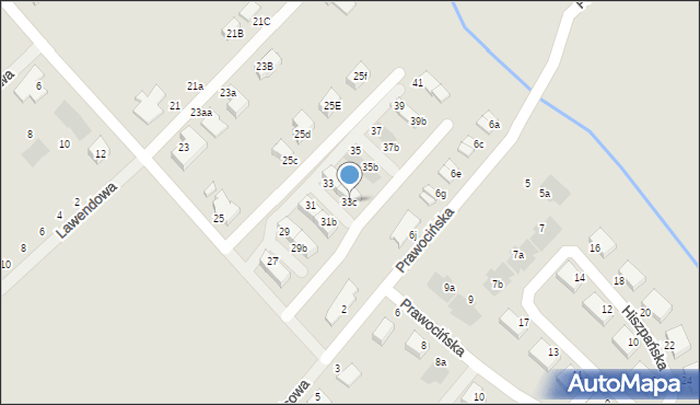 Siechnice, Kalinowa, 33c, mapa Siechnice