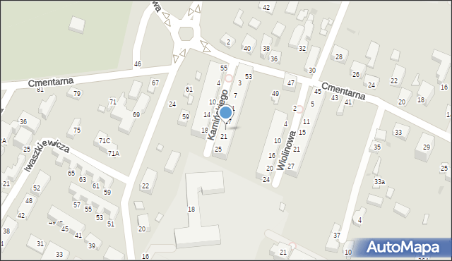 Siedlce, Kamińskiego Władysława, 19, mapa Siedlce