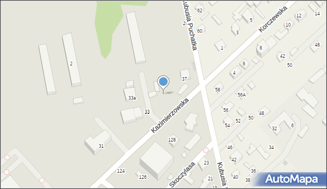 Siedlce, Kazimierzowska, 35, mapa Siedlce