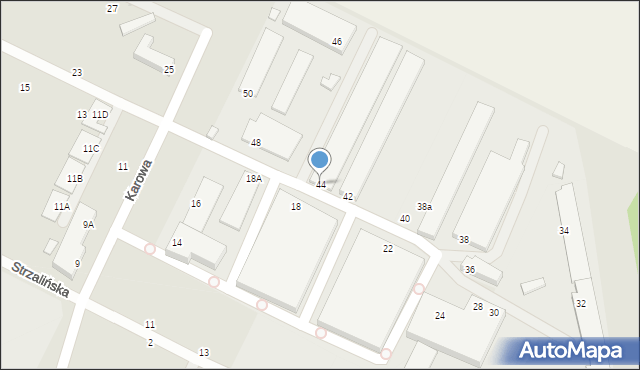 Siedlce, Karowa, 44, mapa Siedlce