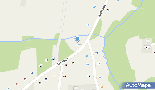 Siepraw, Kalinowa, 23, mapa Siepraw