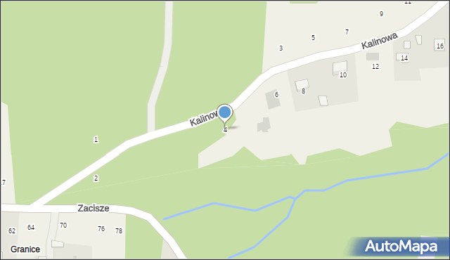 Siepraw, Kalinowa, 4, mapa Siepraw