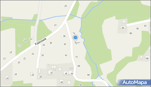 Siepraw, Kalinowa, 72, mapa Siepraw