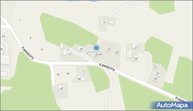 Siepraw, Kawęciny, 21, mapa Siepraw