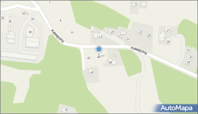 Siepraw, Kawęciny, 44, mapa Siepraw