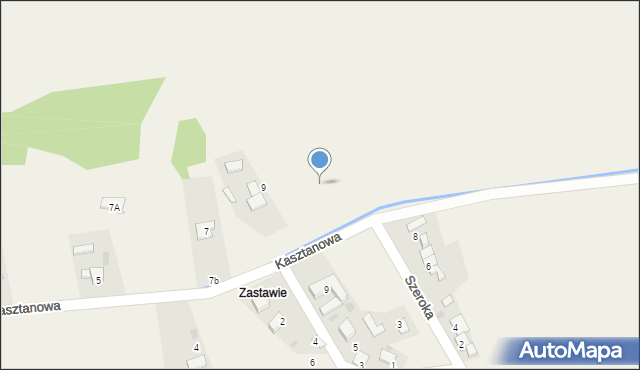 Sierakowice, Kasztanowa, 11, mapa Sierakowice