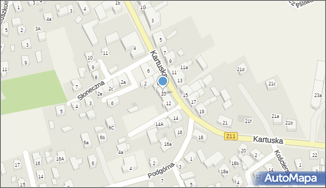 Sierakowice, Kartuska, 10, mapa Sierakowice
