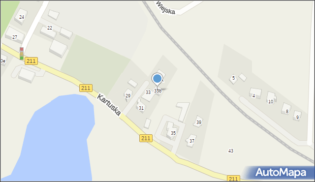 Sierakowice, Kartuska, 33b, mapa Sierakowice