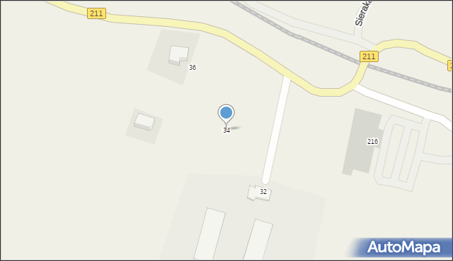 Sierakowice, Kartuska, 34, mapa Sierakowice