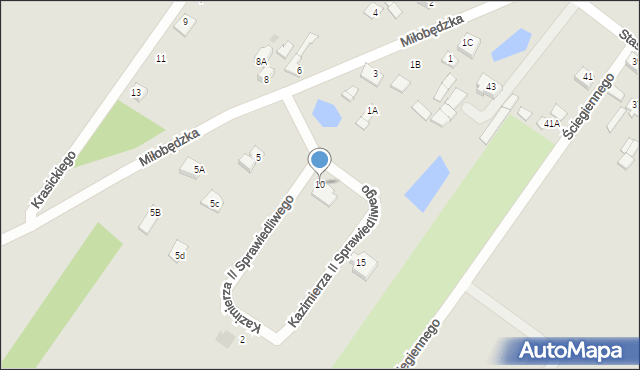 Sierpc, Kazimierza II Sprawiedliwego, 10, mapa Sierpc