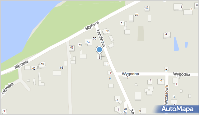 Siewierz, Kamienna, 8, mapa Siewierz