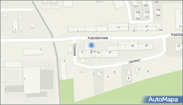 Skarbimierz-Osiedle, Kasztanowa, 10, mapa Skarbimierz-Osiedle