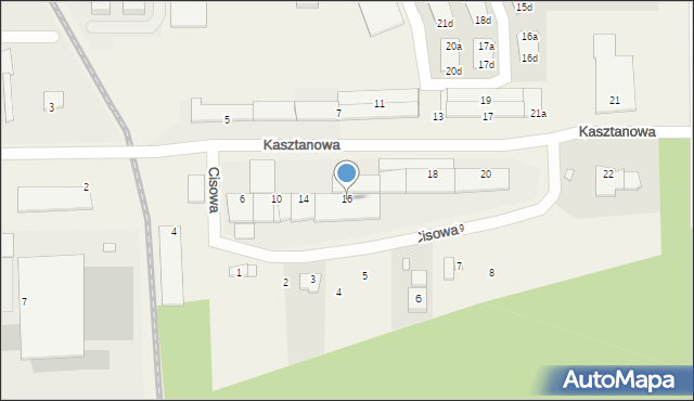 Skarbimierz-Osiedle, Kasztanowa, 16, mapa Skarbimierz-Osiedle