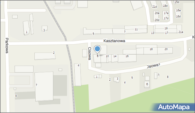 Skarbimierz-Osiedle, Kasztanowa, 6, mapa Skarbimierz-Osiedle