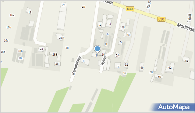 Skierdy, Kanarkowa, 3a, mapa Skierdy