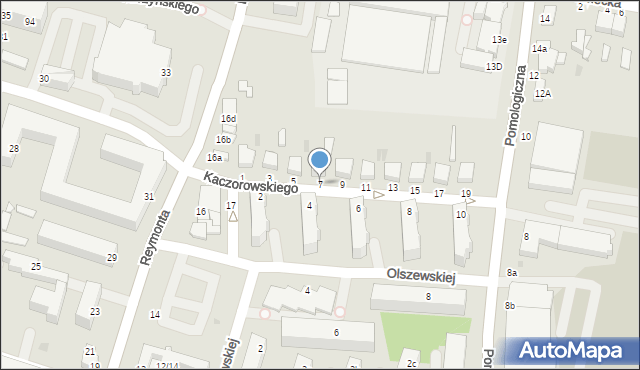 Skierniewice, Kaczorowskiego Ryszarda, prezydenta, 7, mapa Skierniewic