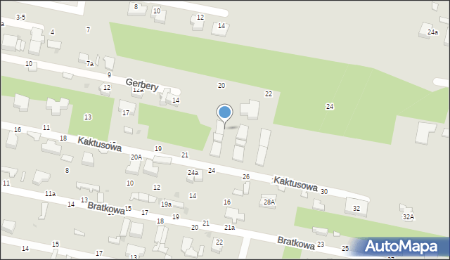 Skierniewice, Kaktusowa, 23b, mapa Skierniewic