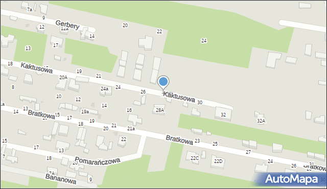 Skierniewice, Kaktusowa, 28, mapa Skierniewic