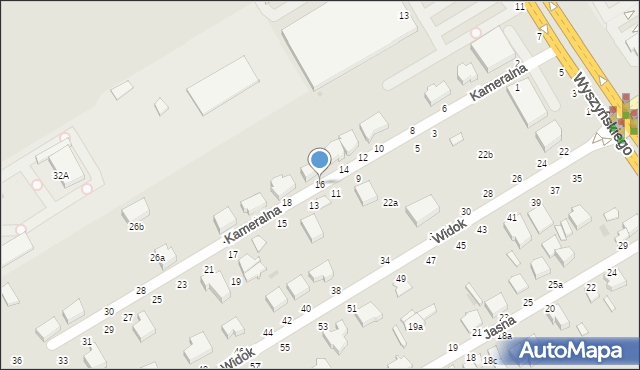 Skierniewice, Kameralna, 16, mapa Skierniewic