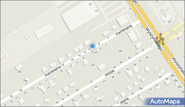 Skierniewice, Kameralna, 7, mapa Skierniewic