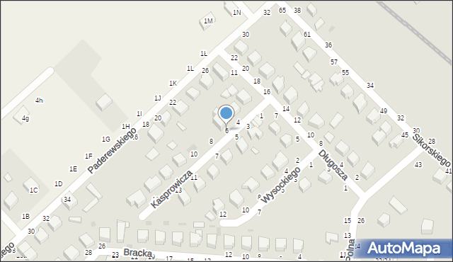 Skierniewice, Kasprowicza Jana, 6, mapa Skierniewic