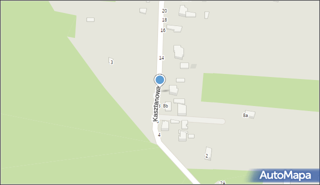 Skierniewice, Kasztanowa, 10, mapa Skierniewic