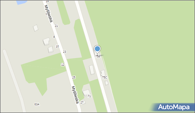 Skierniewice, Kątna, 75d, mapa Skierniewic