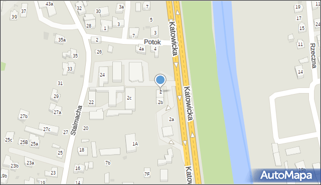 Skoczów, Katowicka, 2, mapa Skoczów