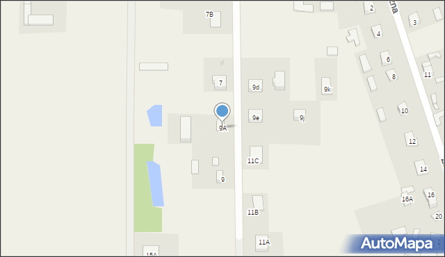 Skrwilno, Kasztanowa, 9A, mapa Skrwilno