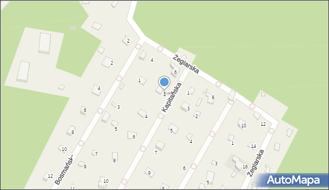 Skubianka, Kapitańska, 2, mapa Skubianka