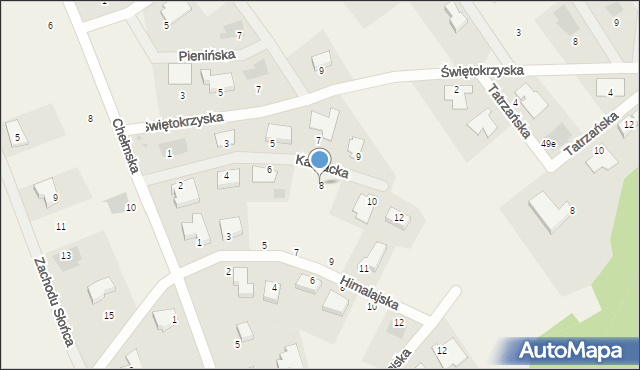 Skwierzynka, Karpacka, 8, mapa Skwierzynka