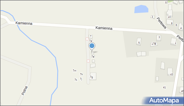 Słajszewo, Kamienna, 7d, mapa Słajszewo