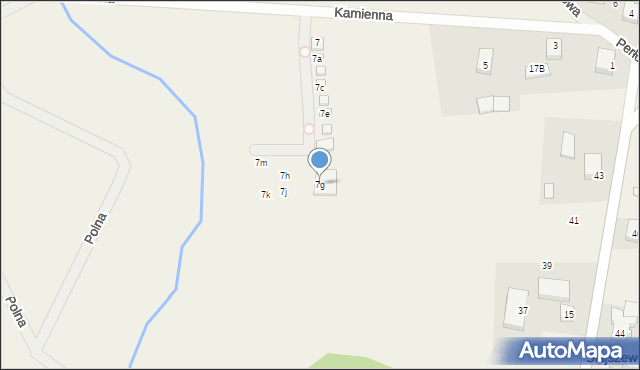 Słajszewo, Kamienna, 7g, mapa Słajszewo