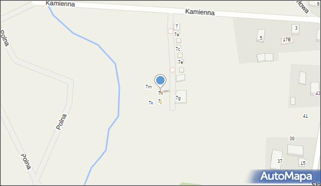 Słajszewo, Kamienna, 7h, mapa Słajszewo