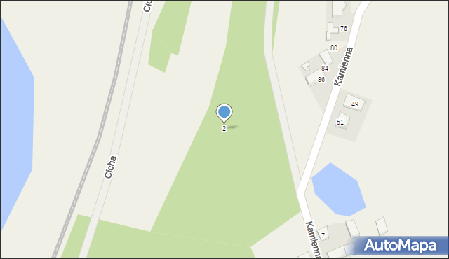 Sławki, Kamienna, 2, mapa Sławki